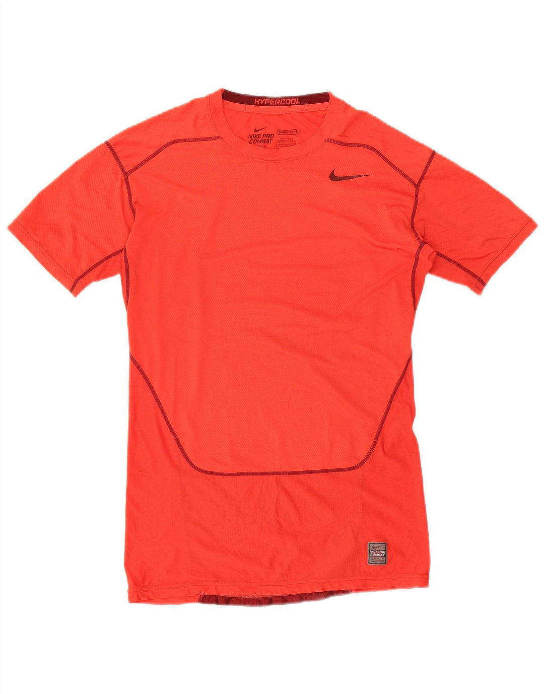 Nike Herren Dri Fit T-Shirt-Oberteil, groß, rot, Farbblock