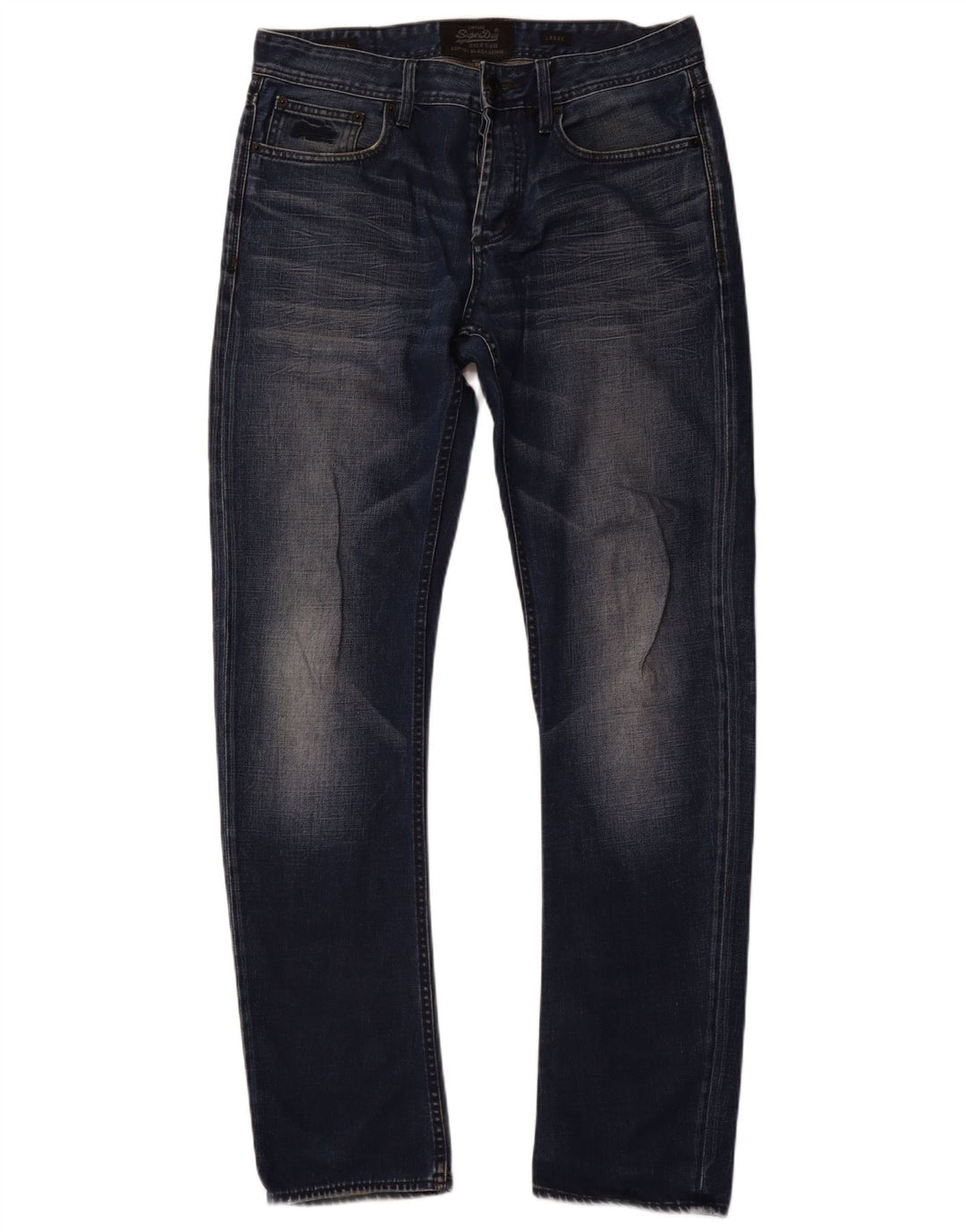 SUPERDRY Herren-Loose-Jeans, W32, L34, Blau, Baumwolle