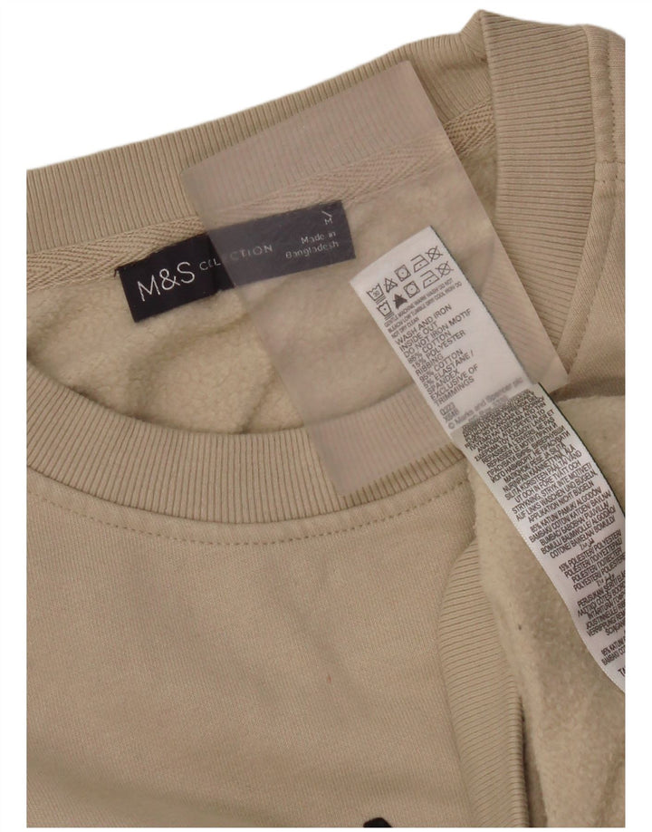 Marks & Spencer Herren-Sweatshirt mit Grafik, mittelbeige Baumwolle
