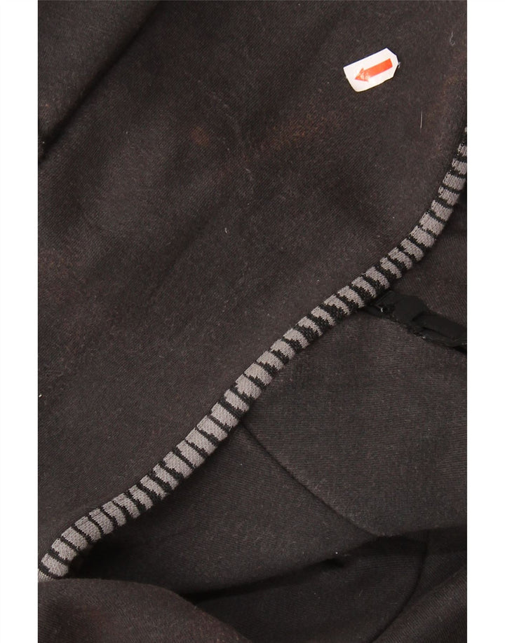 ADIDAS Herren-Kapuzenpullover mit Reißverschluss, mittelschwarz, Baumwolle