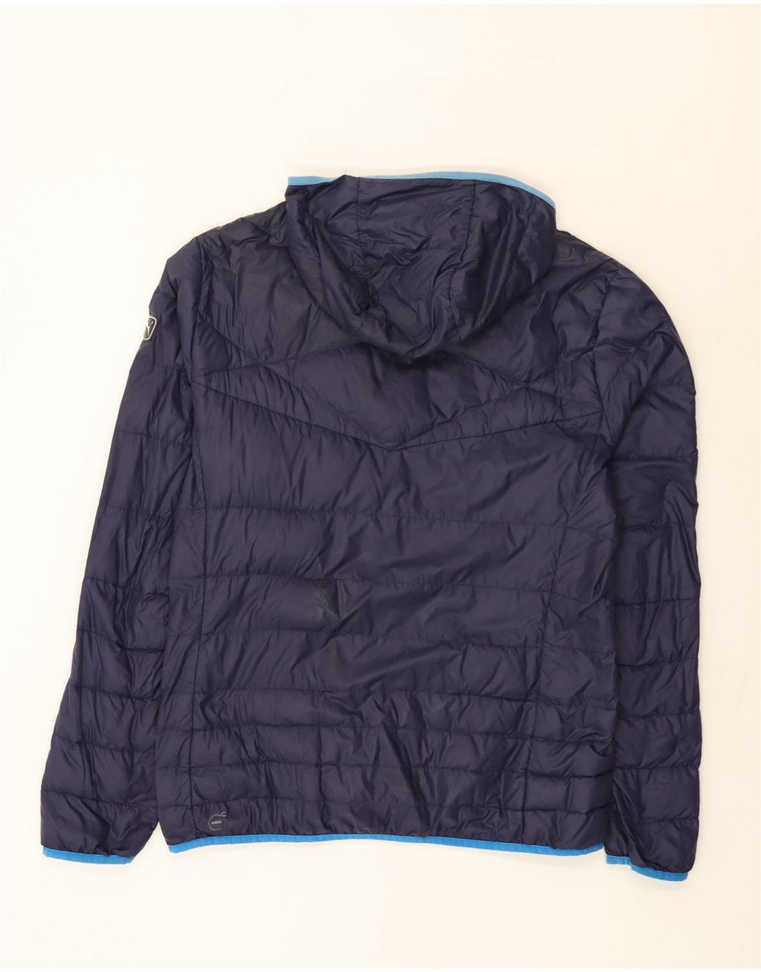 Puma Herren-Kapuzenjacke, gepolstert, Größe 40, groß, marineblaues Nylon