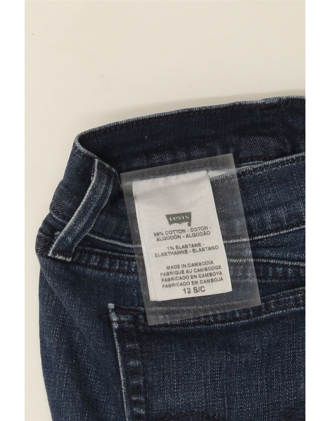 LEVI'S Damen Bootcut Jeans US 12 Large W32 L29 Blaue Baumwolle