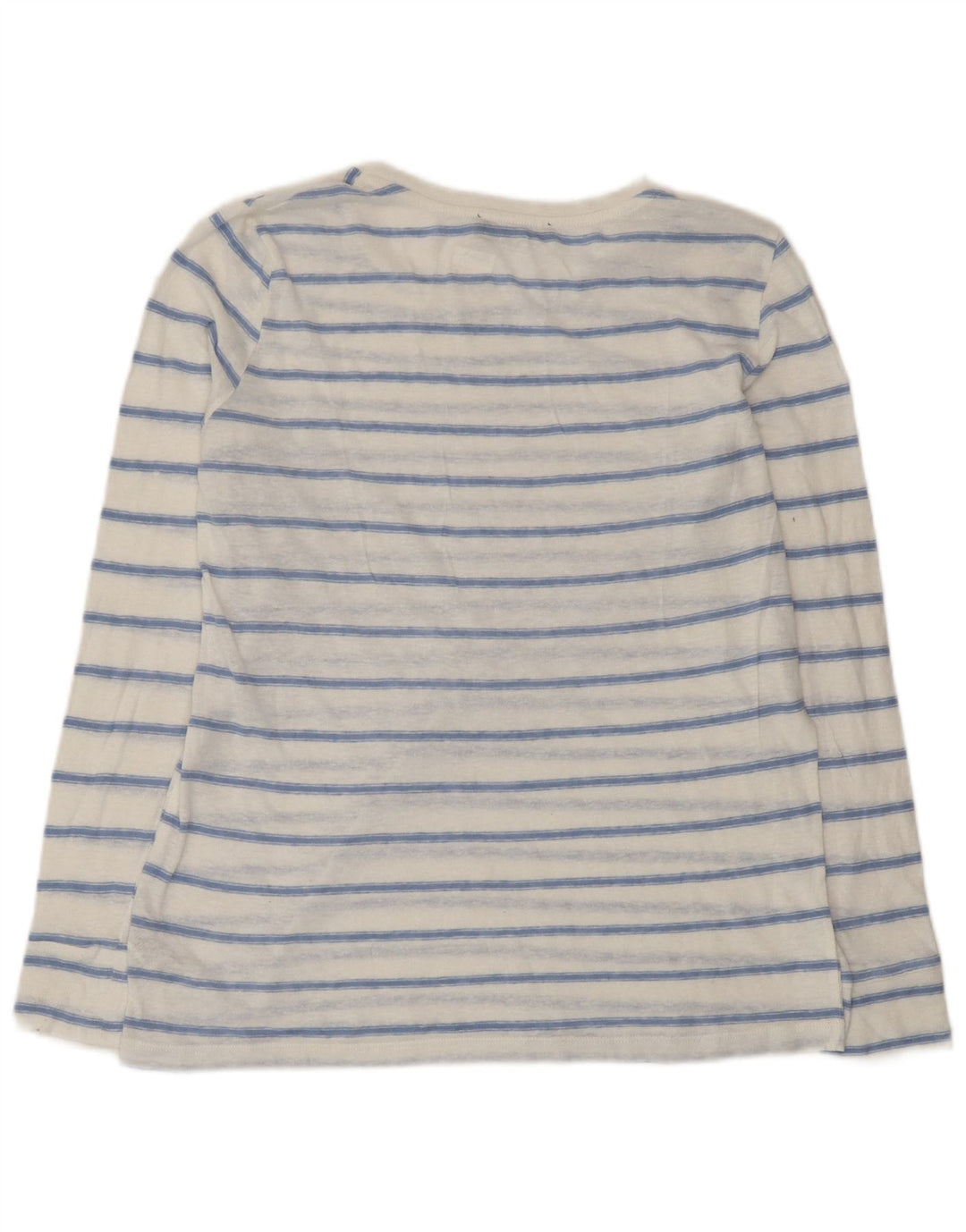 Marks & Spencer Damen-Blusenoberteil, UK-Größe 44, Mittelweiß, gestreift, Polyester