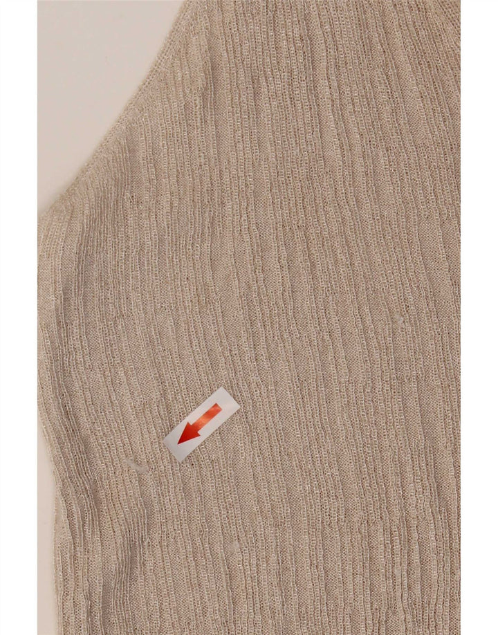 Ärmelloses Blusenoberteil für Damen von Zara, Gr. 10, Größe S, graue Viskose