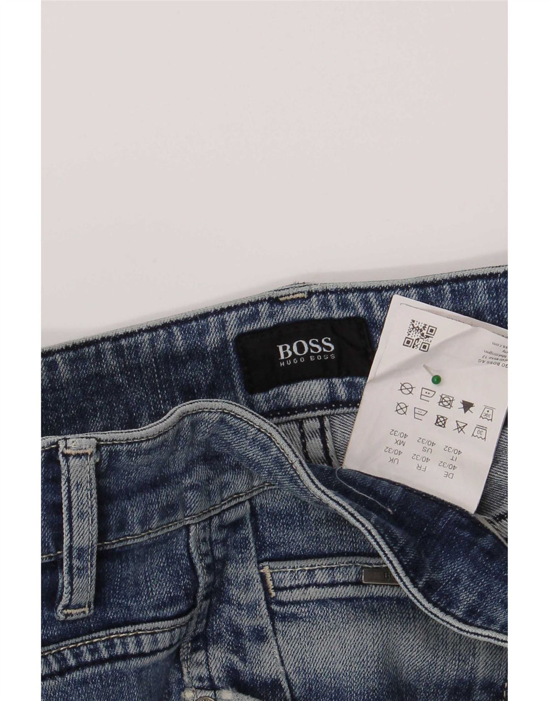 Hugo Boss Herren Slim Jeans W40 L32 Blaue Baumwolle