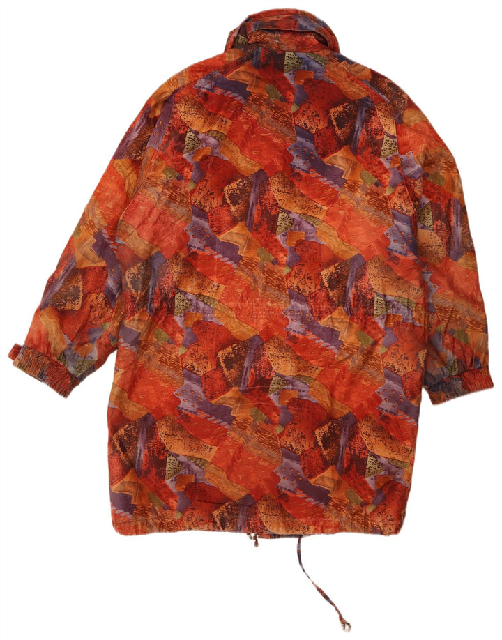 C&A Damen-Windbreaker-Mantel mit abstraktem Muster, Größe 40, mehrfarbig