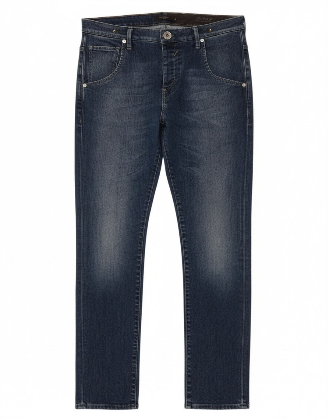 Gas Damen Slim Jeans W26 L30 Blaue Baumwolle