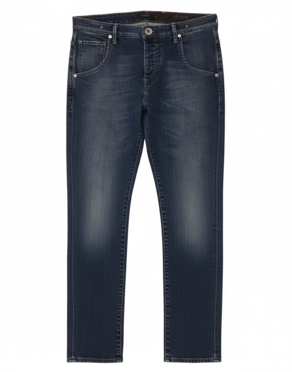 Gas Damen Slim Jeans W26 L30 Blaue Baumwolle