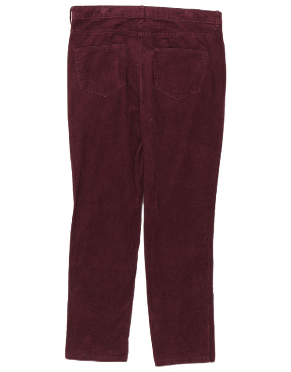 Marks & Spencer Damen Cordhose UK 14 Large W32 L28 Burgunderrot
