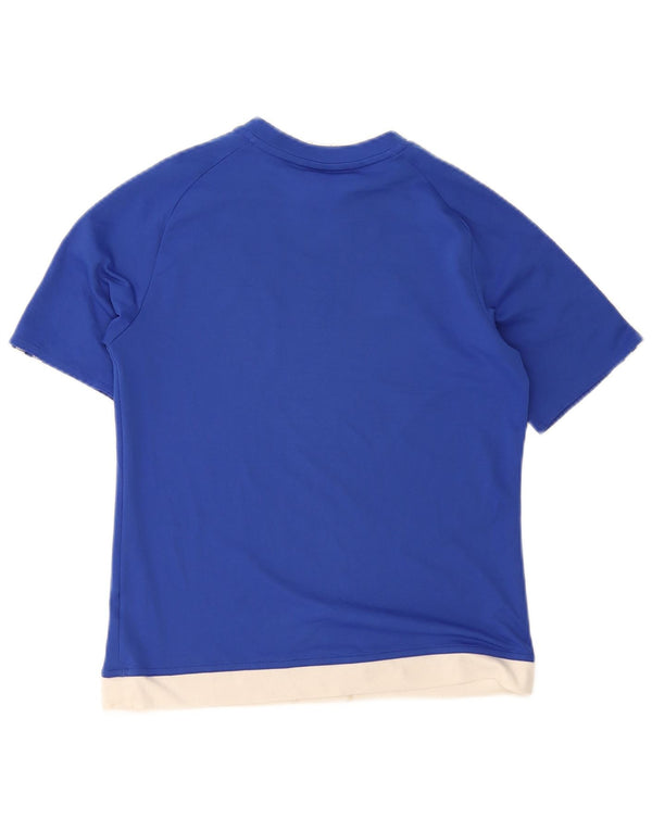 Adidas Jungen Climalite Graphic T-Shirt Top 13–14 Jahre Blauer Farbblock
