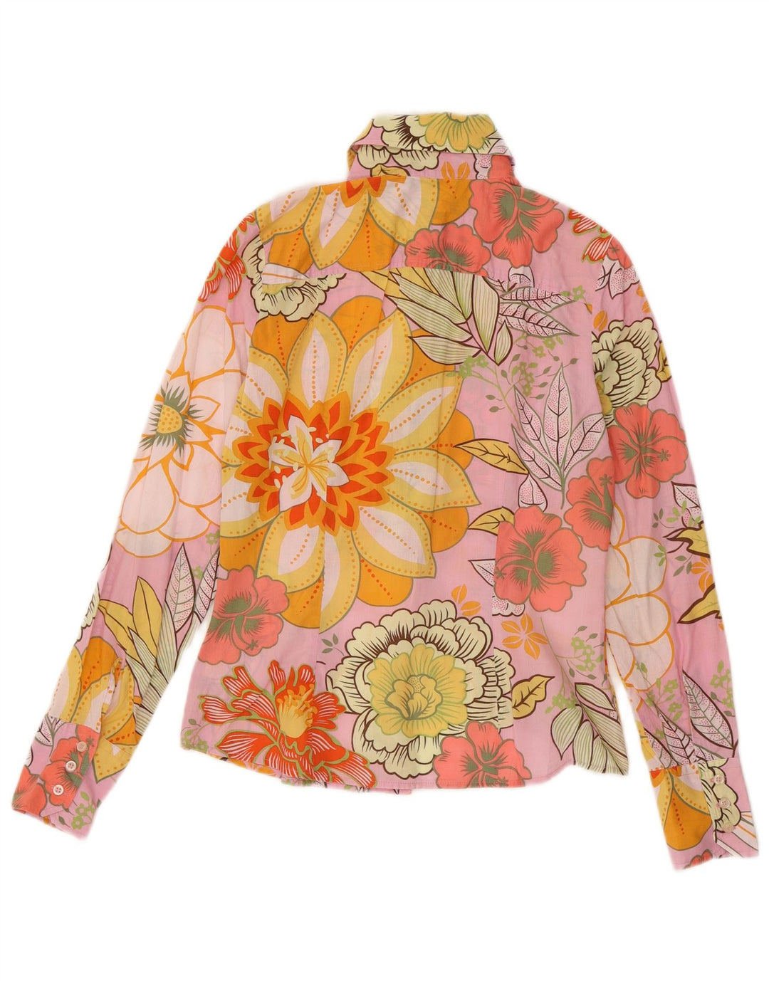 Sisley Damen-Hemd UK 12 Medium Mehrfarbig geblümt