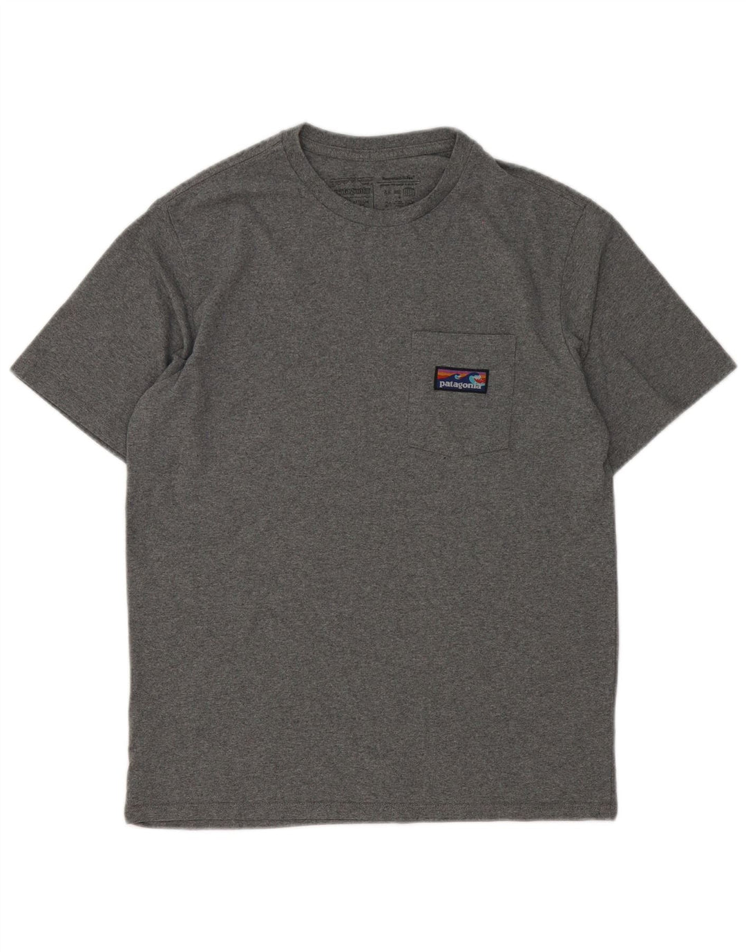 Patagonia Herren-T-Shirt mit normaler Passform, Größe S, Grau, Baumwolle