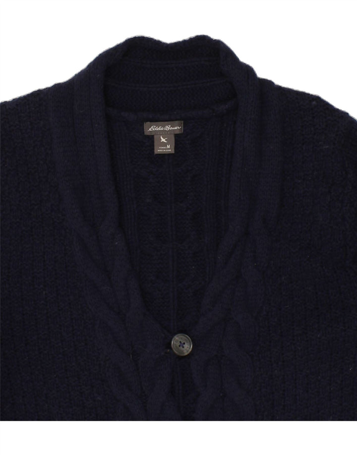 EDDIE BAUER Womens Longline Cardigan Sweater UK 14 Medium Navy Blue Vintage Eddie Bauer and Second-Hand Eddie Bauer from Messina Hembry 
