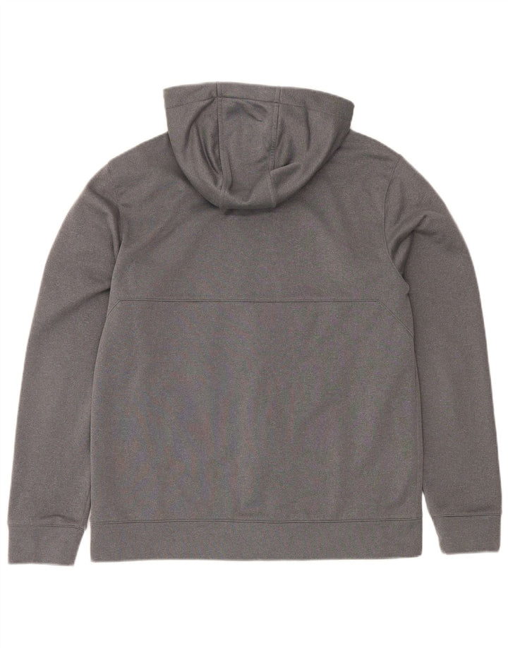 The North Face Herren-Kapuzenpullover mit Reißverschluss, mittelgraues Polyester