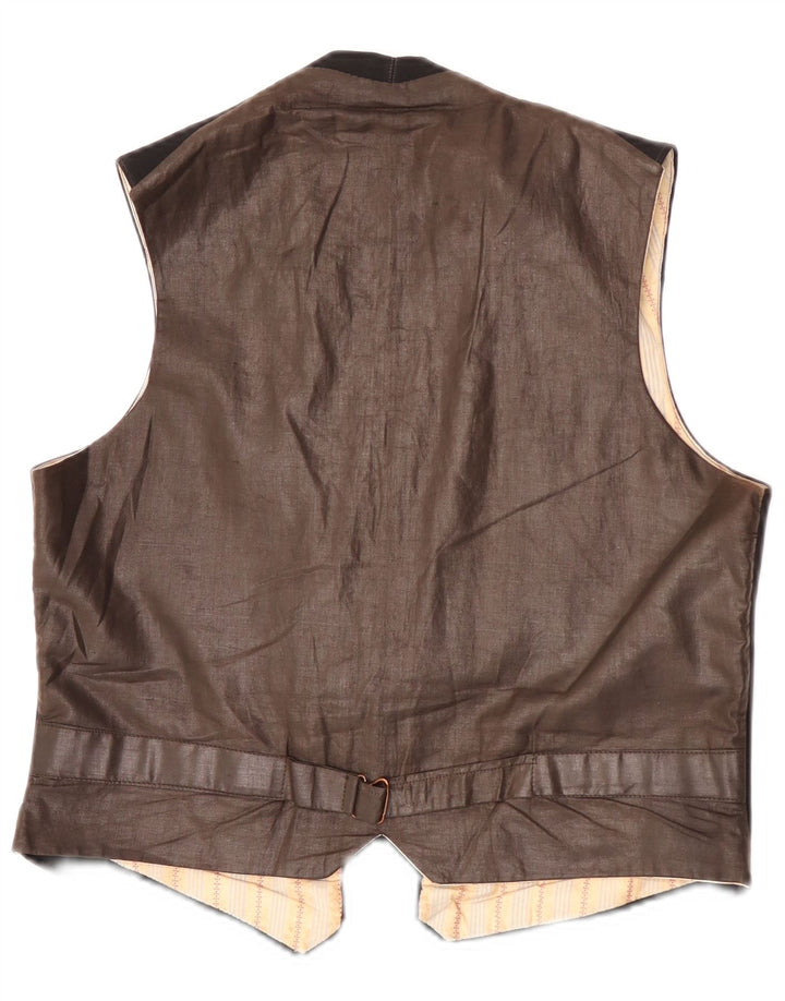 Vintage Herren Weste Medium Schwarz