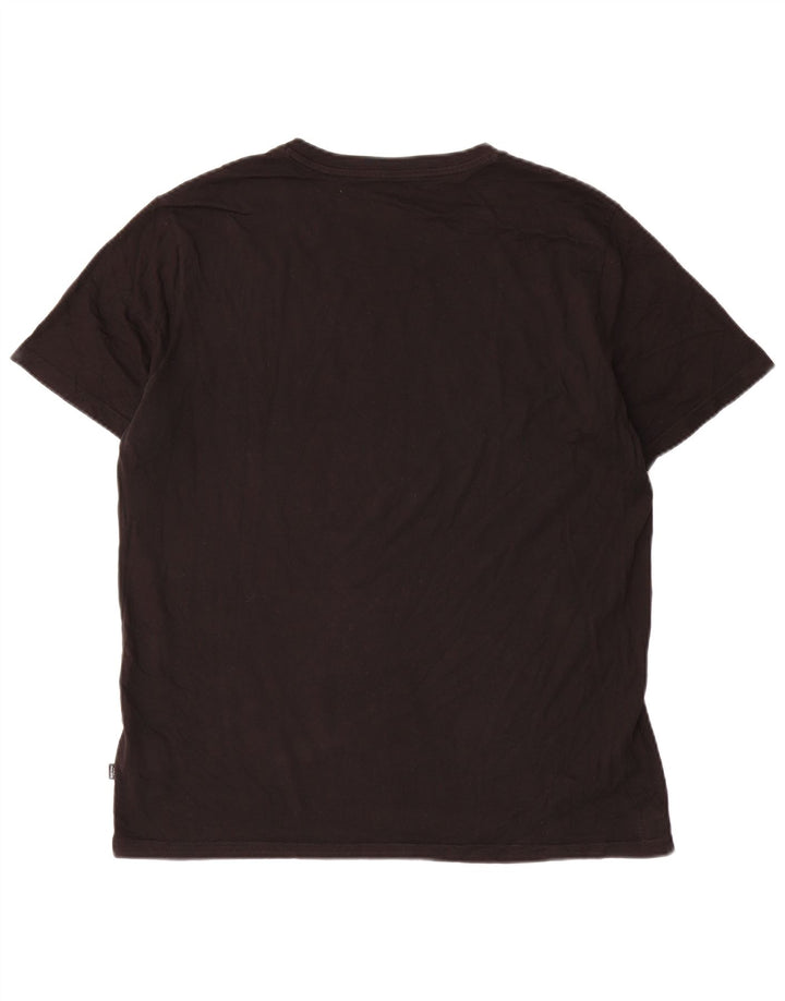Puma Herren Grafik T-Shirt Top Mittelschwarz Baumwolle