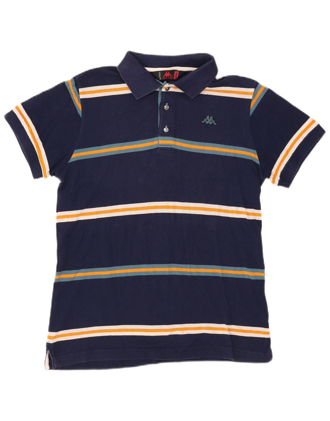 Kappa Herren Poloshirt Medium Marineblau gestreift