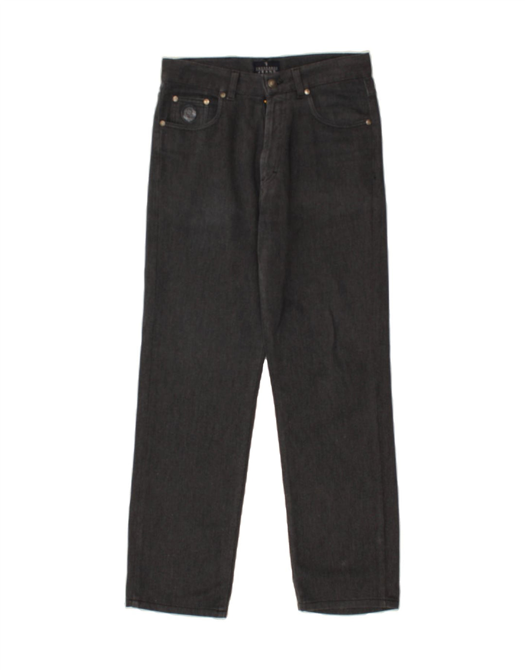 TRUSSARDI Womens Straight Jeans W28 L28  Grey Cotton Vintage Trussardi and Second-Hand Trussardi from Messina Hembry 