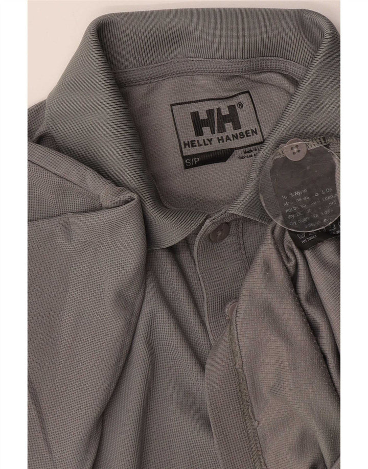 Helly Hansen Herren-Poloshirt, kleines graues Nylon