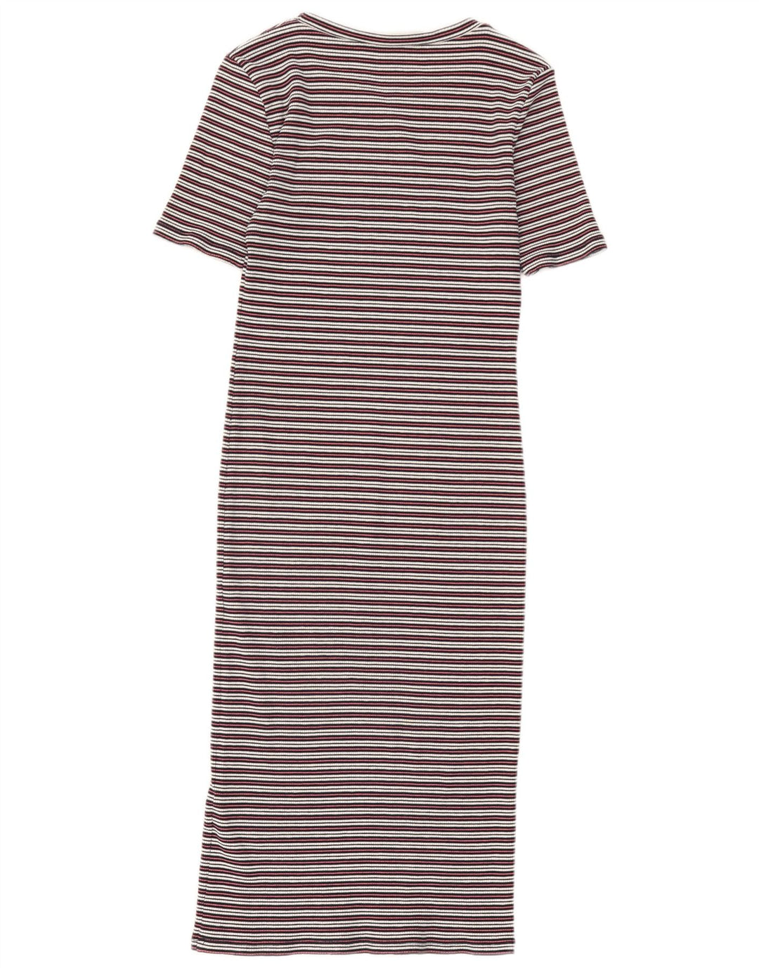 Oasis Maxi-Bodycon-Kleid für Damen, Größe M, mehrfarbig, gestreift, Baumwolle