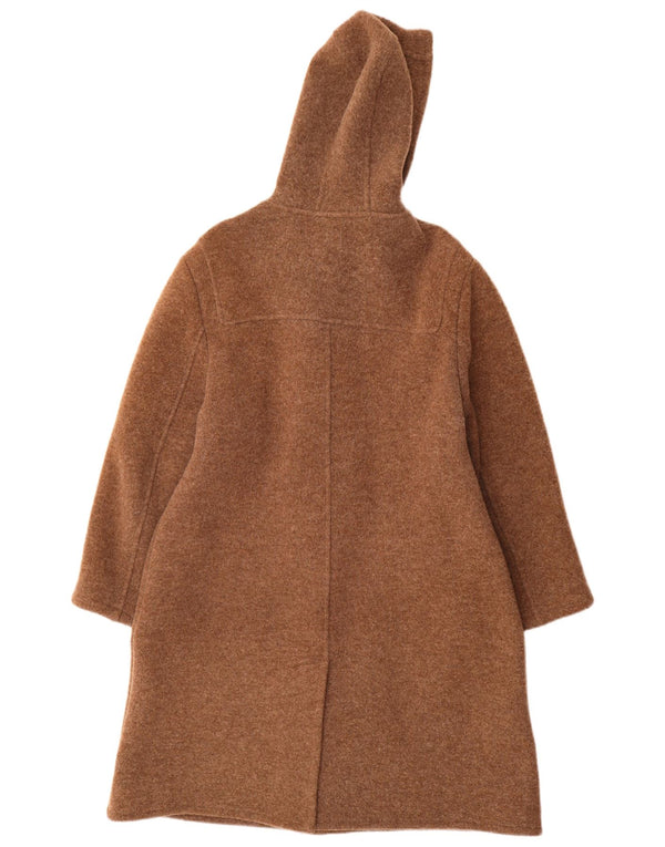 Isabella G Damen Dufflecoat mit Kapuze UK 14 Mittelbraune Schurwolle