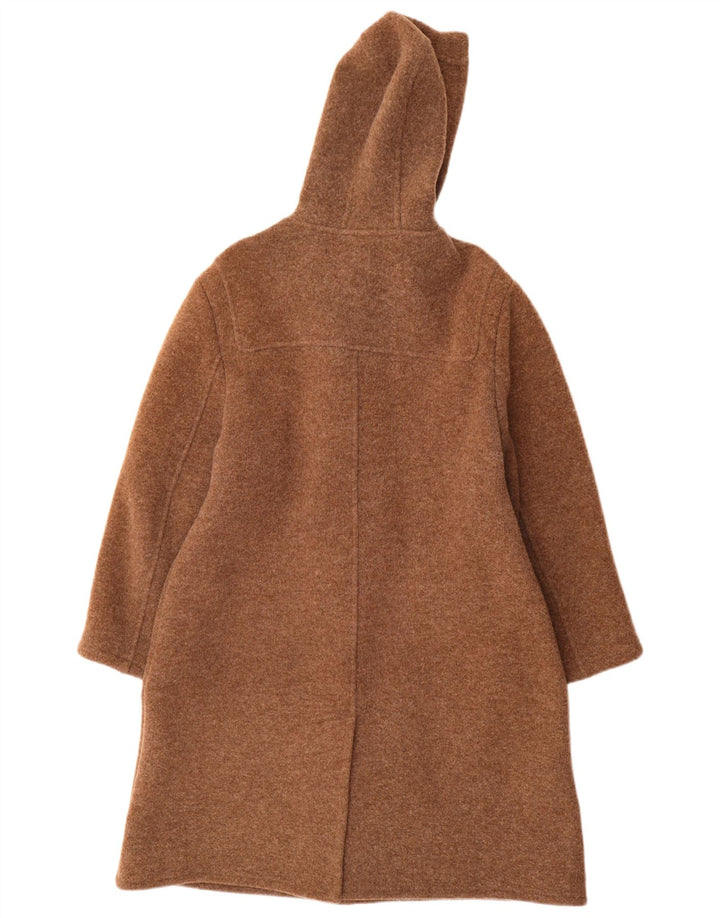 Isabella G Damen Dufflecoat mit Kapuze UK 14 Mittelbraune Schurwolle