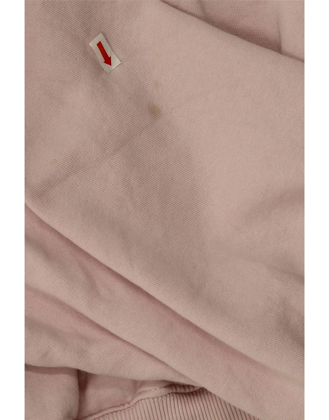 Zara Damen Crop Oversized Sweatshirt Pullover UK 14 Mittelrosa Baumwolle
