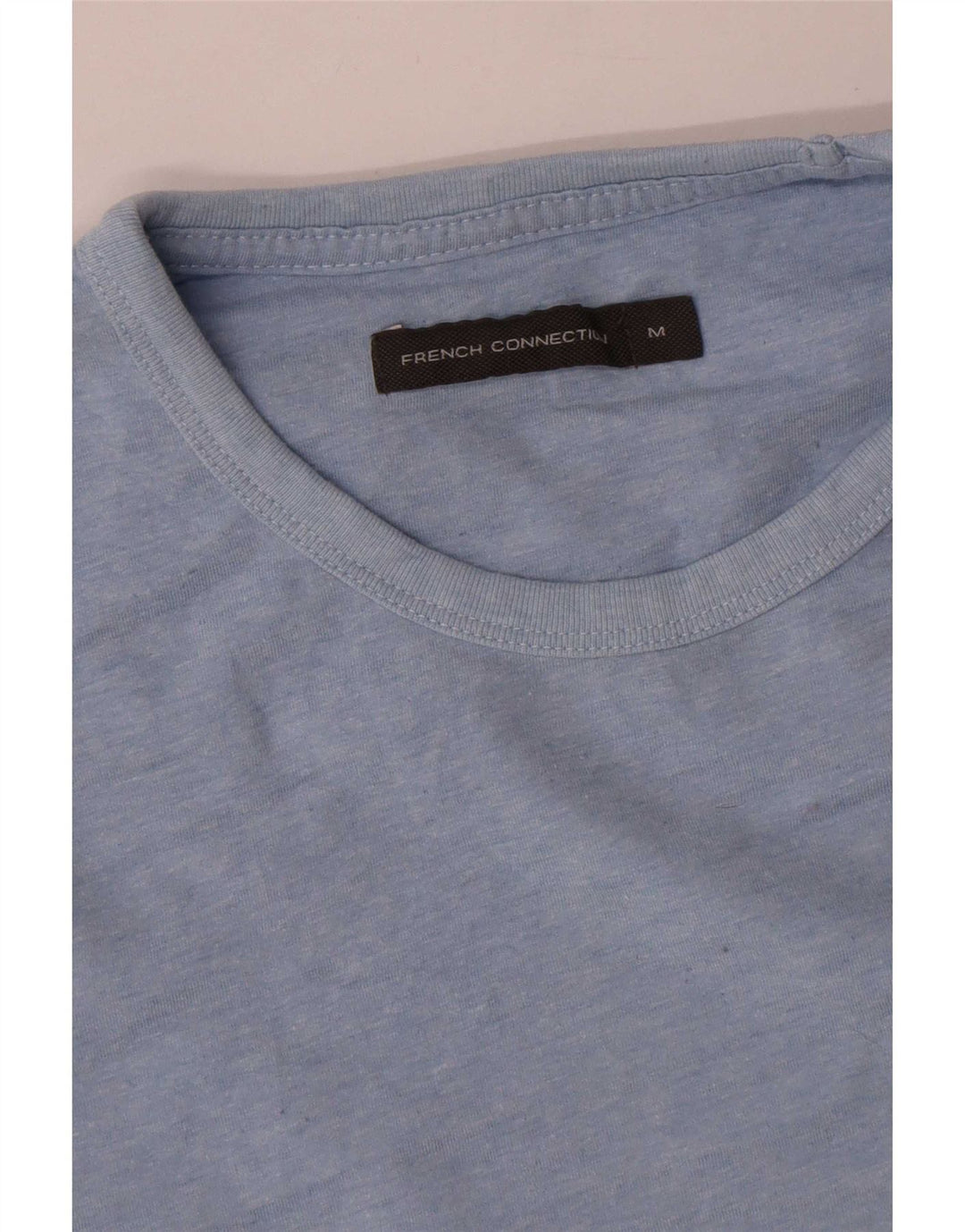 French Connection Herren-T-Shirt aus mittelblauer Baumwolle