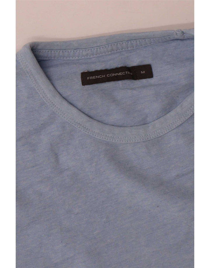 French Connection Herren-T-Shirt aus mittelblauer Baumwolle