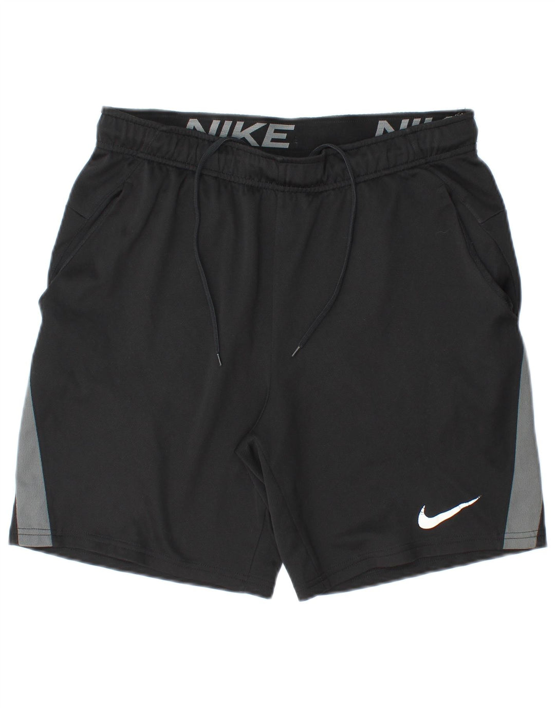 Nike Herren Dri Fit Sportshorts Mittelschwarzes Colourblock-Polyester