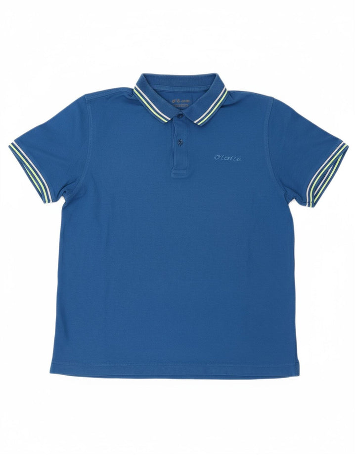 LOTTO Mens Polo Shirt Small Blue