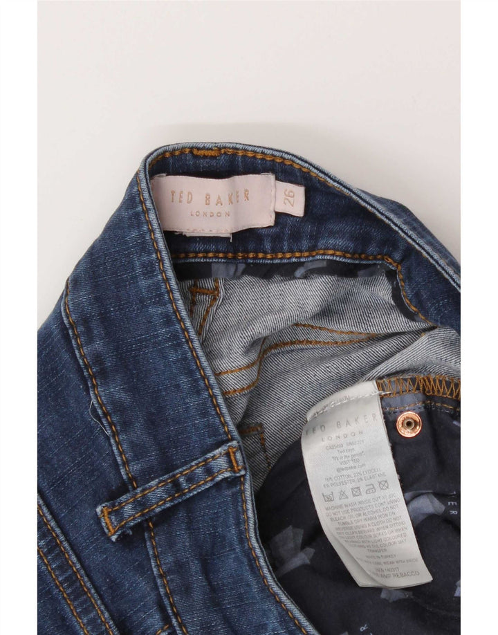 Ted Baker Damen Skinny Jeans W26 L28 Blaue Baumwolle