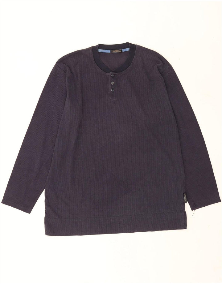 Marks & Spencer Herren-Sweatshirt, mittelgroß, marineblau, Baumwolle