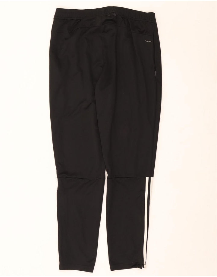 Adidas Herren-Trainingshose, groß, aus schwarzem Polyester