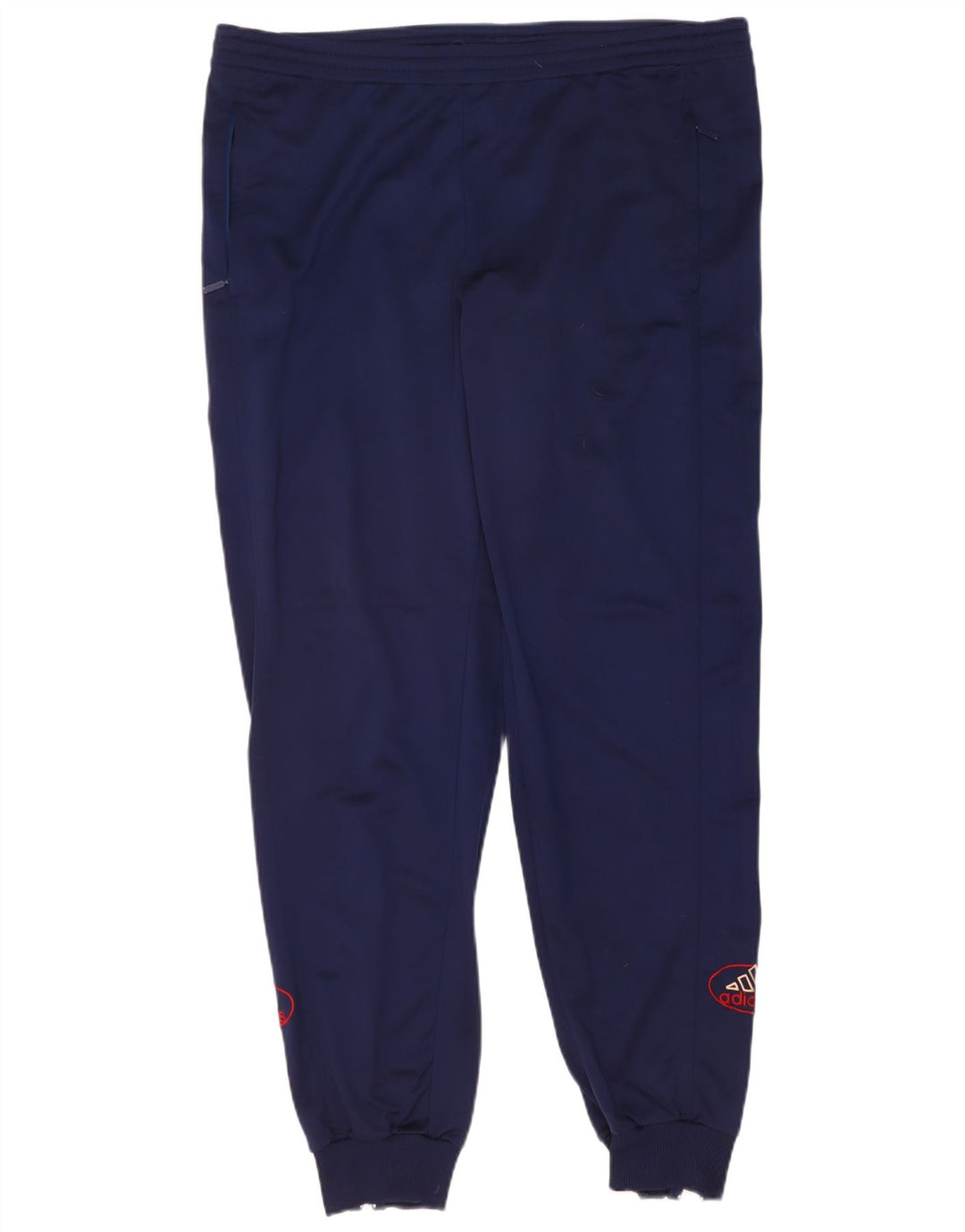 ADIDAS Mens Tracksuit Trousers Joggers UK 40/42 Medium Navy Blue Polyester