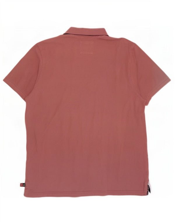 Crew Clothing Herren Poloshirt XL Rosa Baumwolle