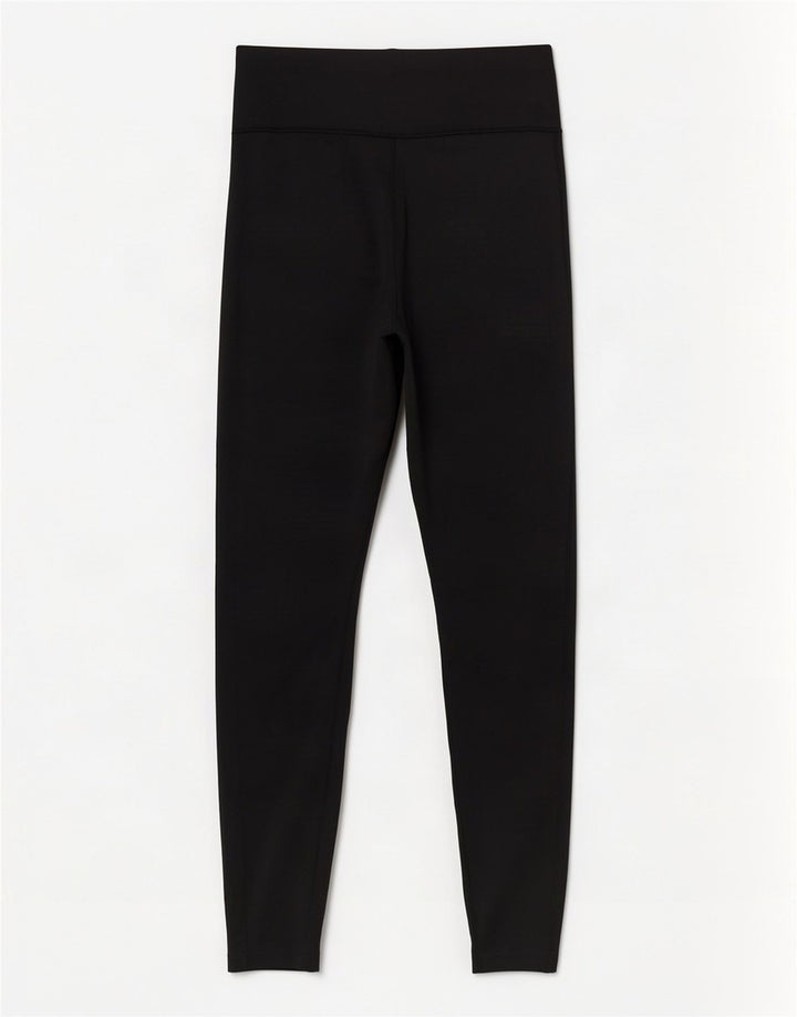 Nike Damen Dri Fit Crop Leggings UK 14 Medium Schwarz Polyester