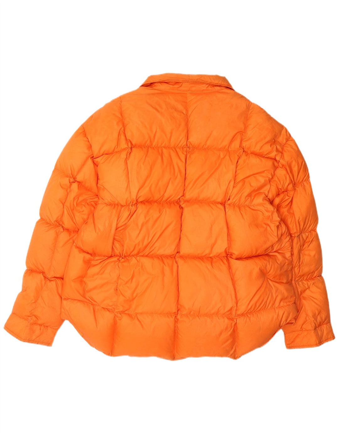 Vintage Herren Wattierte Jacke UK 16 Großes Orange Nylon