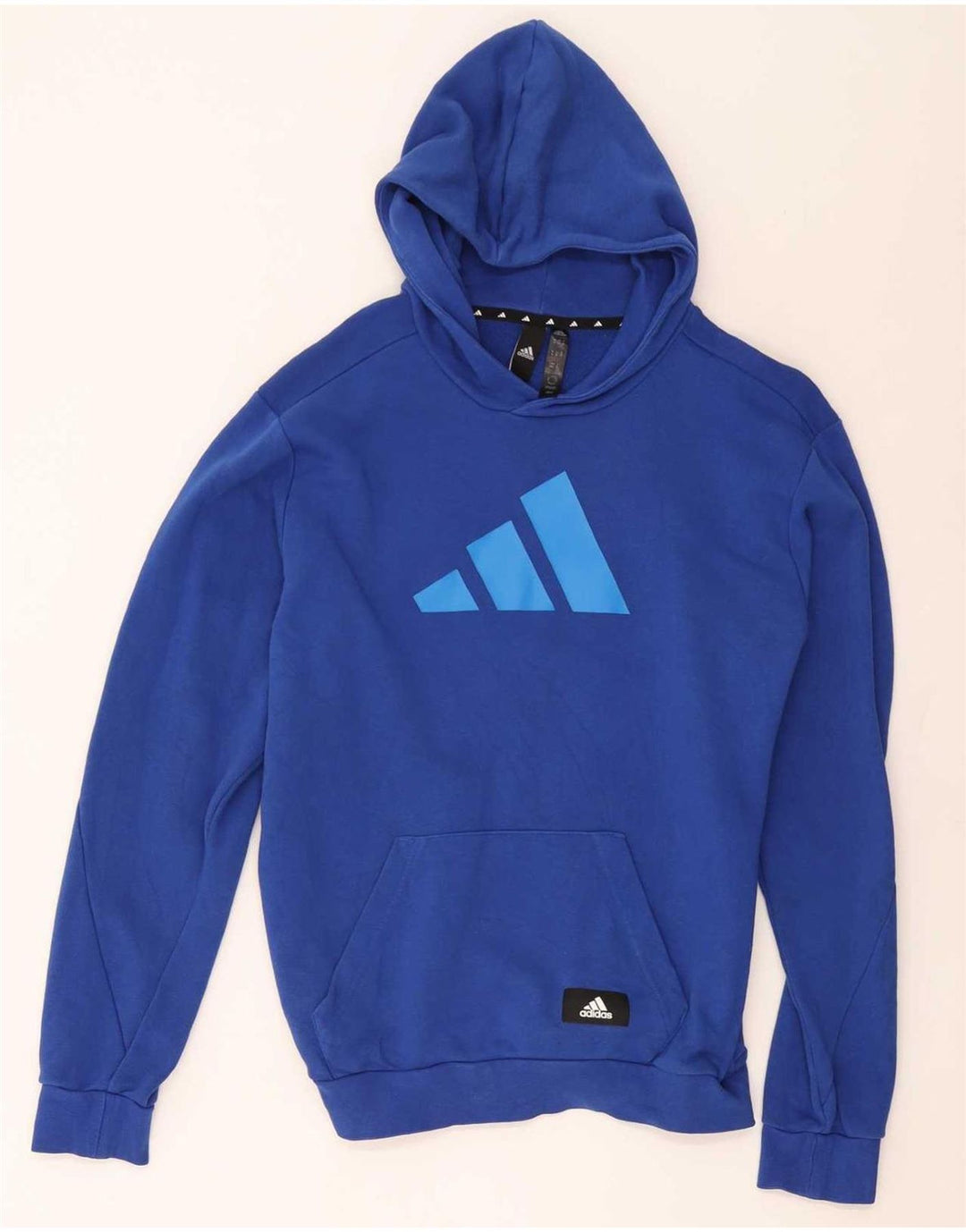 Adidas Herren Graphic Hoodie Pullover Mittelblau
