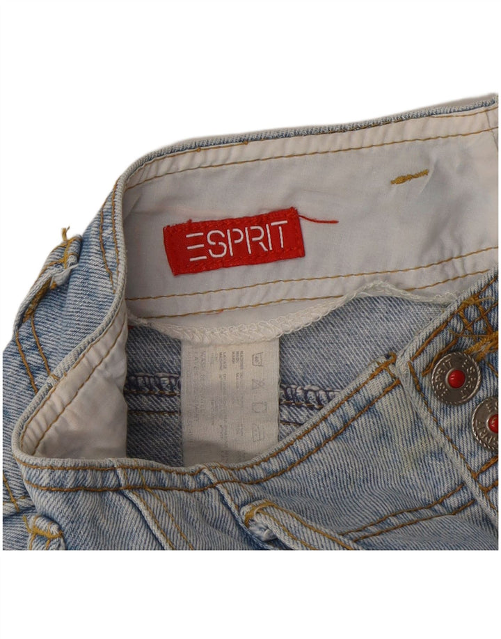 Esprit Damen Jeansshorts W30 mittelblaue Baumwolle