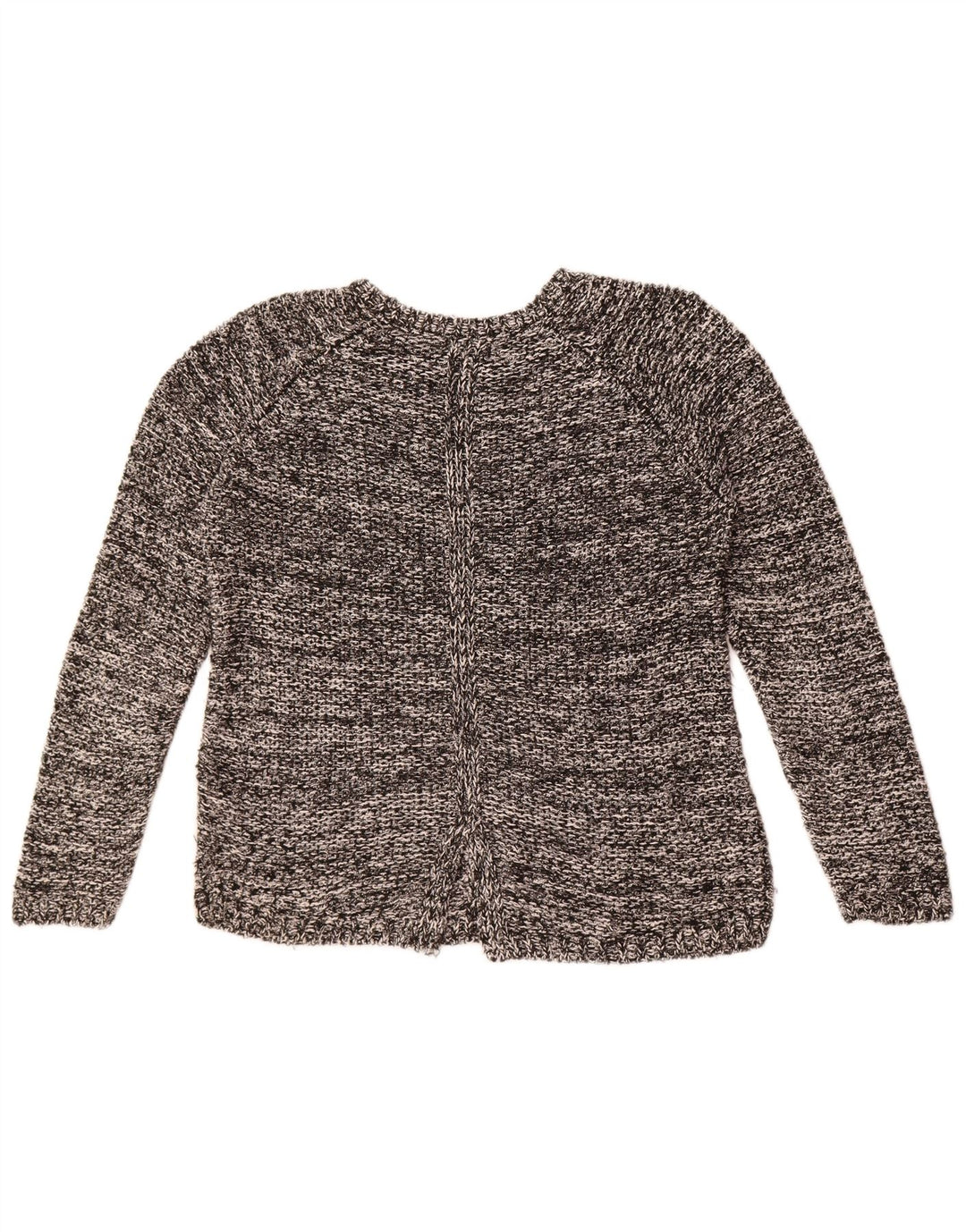 Massimo Dutti Damen-Pullover mit U-Boot-Ausschnitt, UK 14, Mittelgrau meliert