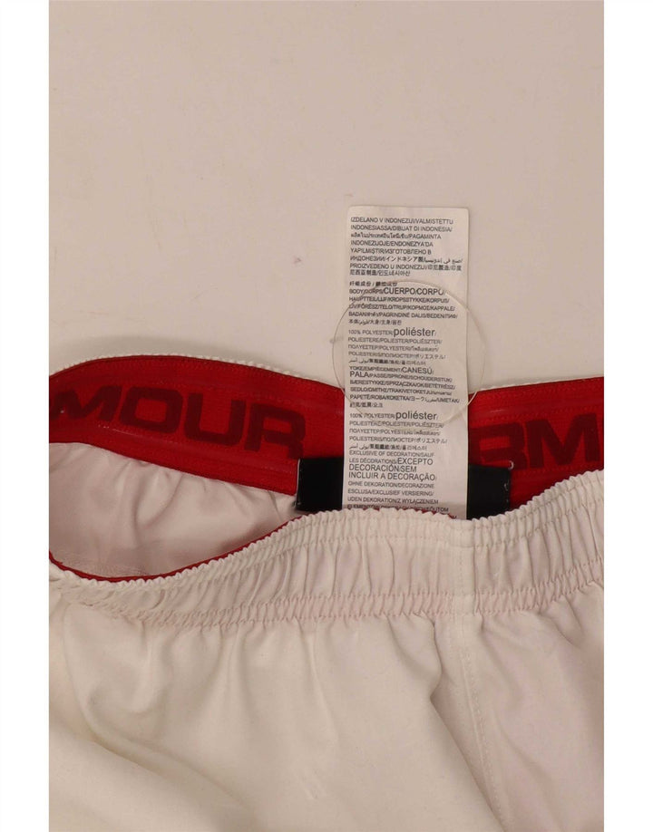 Under Armour Herren Heat Gear Sportshorts Mittelweißes Colourblock-Polyester