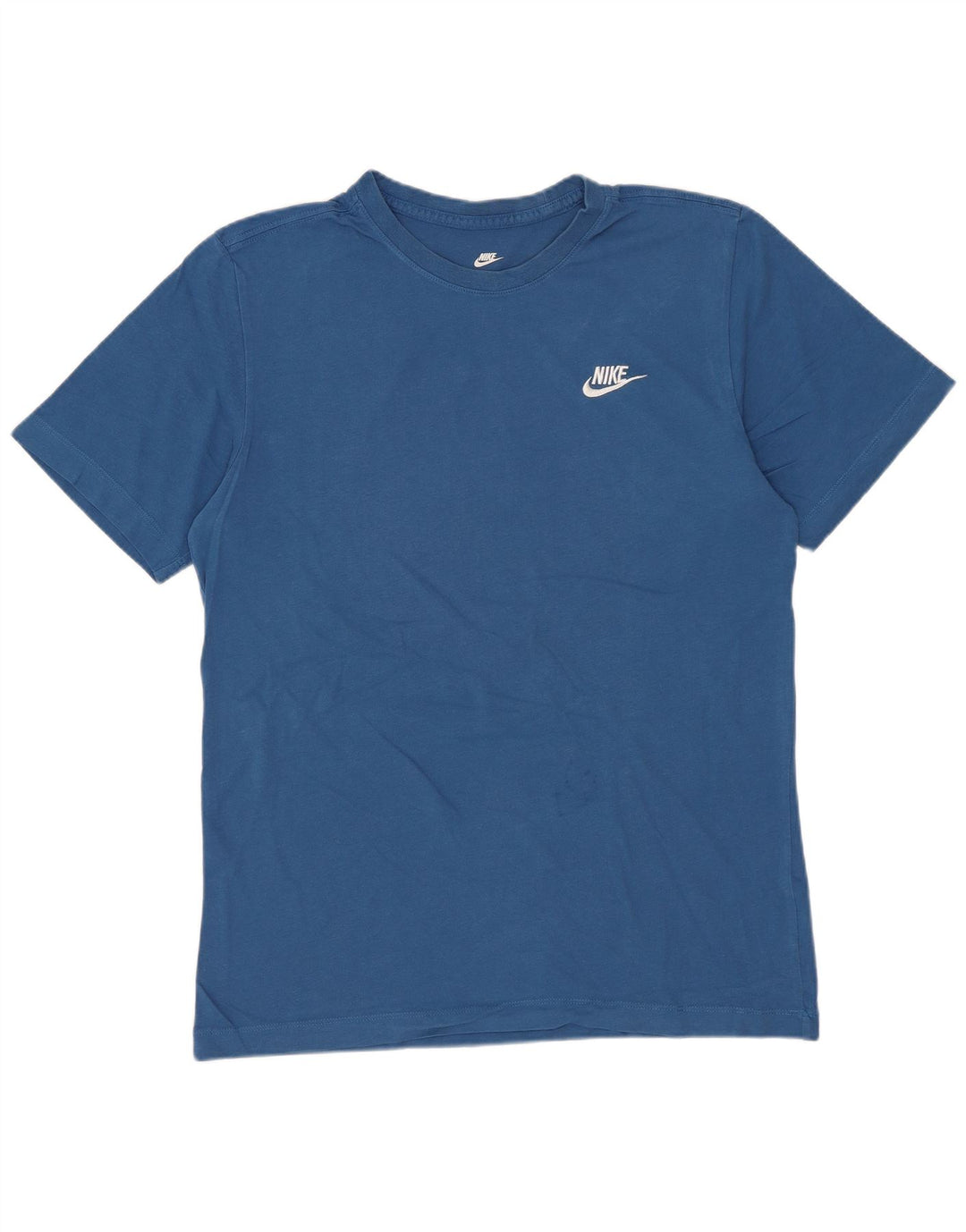 Nike Herren T-Shirt Top Small Blau Baumwolle