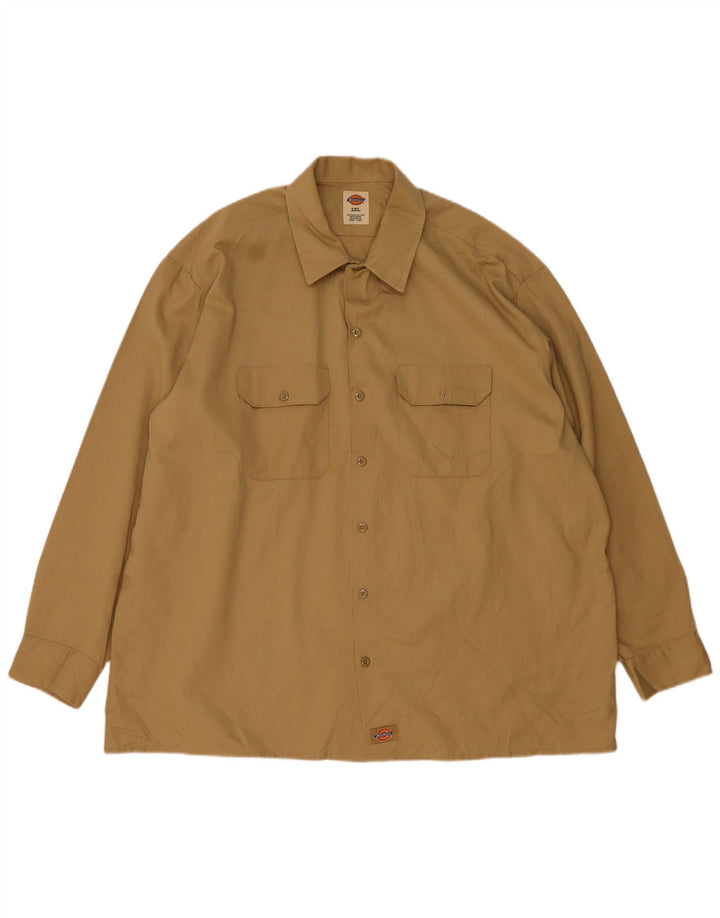 Dickies Herrenhemd 2XL Braunes Polyester