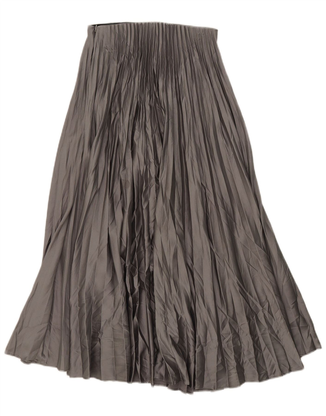 Zara Damen Faltenrock XS W24 Grau Polyester