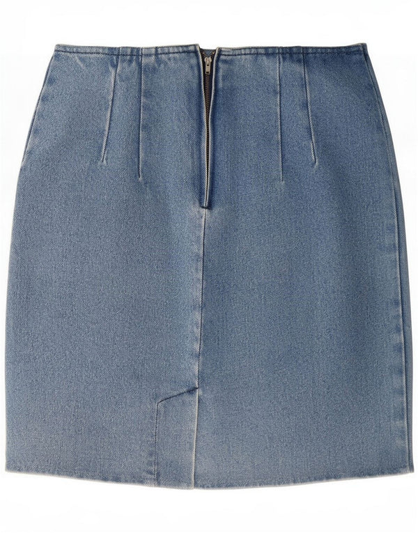 Vintage Damen Jeansrock EU 38 Medium W28 Blaue Baumwolle