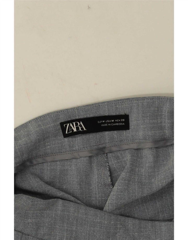 Zara Slim Chino-Hose für Damen, mittelgroß, W28, L27, Grau