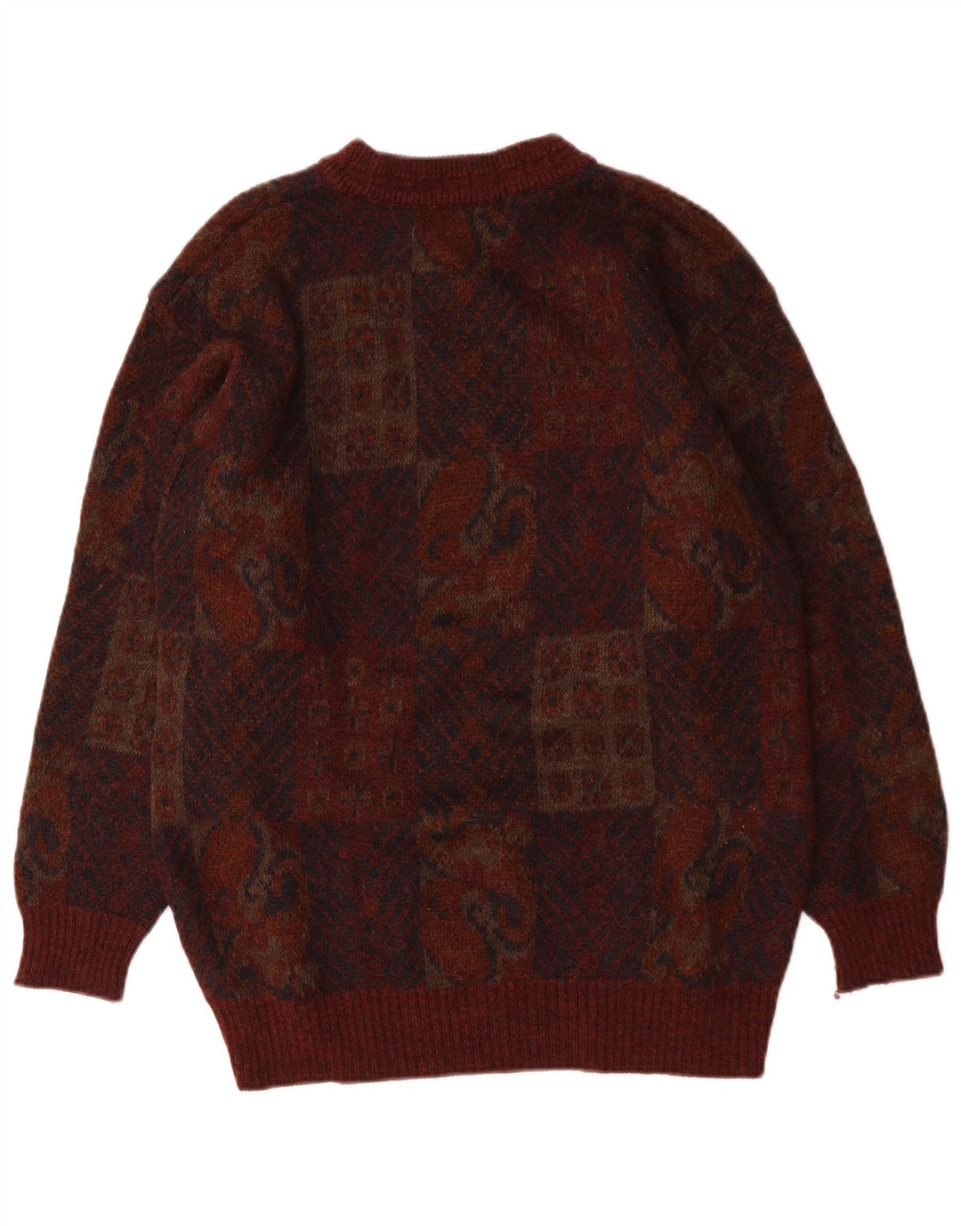 Marks & Spencer Herren St. Michael Pullover mit Rundhalsausschnitt, mittleres Burgunderrot