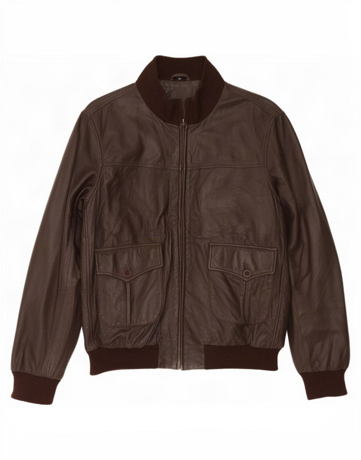 Vintage Herren Lederjacke UK 40 Large Braun