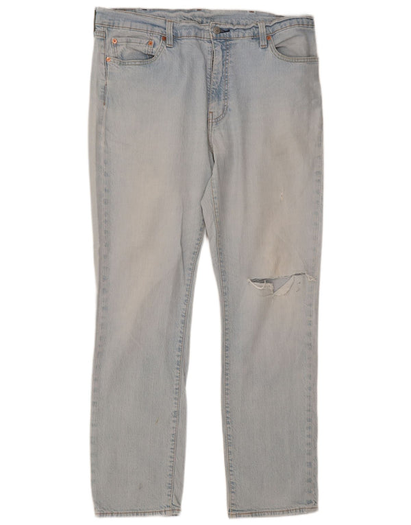 Levi's Herren 511 Distressed Slim Jeans W38 L32 Blaue Baumwolle